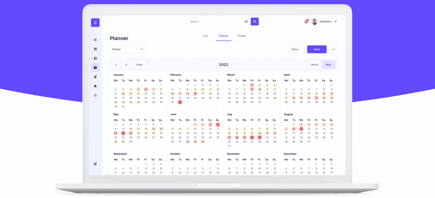 Calendar heat maps